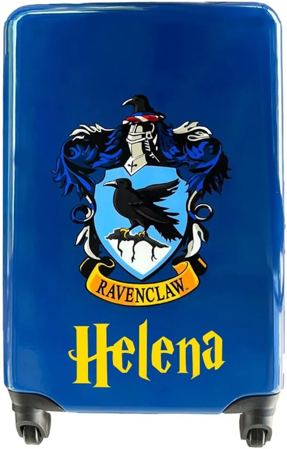 HARRY POTTER Luggage Carry On Hardshell Rolling Luggage Suitcase Travel Bag Gifts Merchandise Travel Stuff - Personalized Ravenclaw with Name