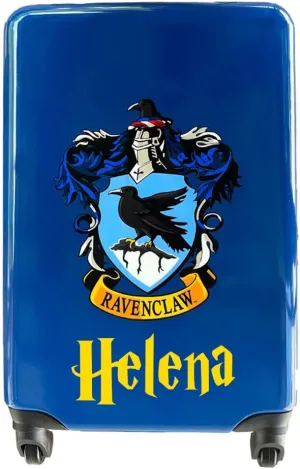 HARRY POTTER Luggage Carry On Hardshell Rolling Luggage Suitcase Travel Bag Gifts Merchandise Travel Stuff - Personalized Ravenclaw with Name