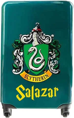 Harry Potter Luggage Carry On Hardshell Rolling Luggage Suitcase Travel Bag Gifts Travel Stuff Slytherin with Custom Name