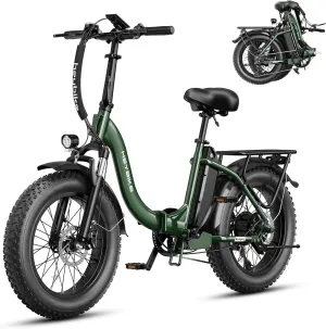 Heybike Electric Bike for Adults Ranger 2.0 with Peak 1400W Peak Motor, [Up to 28MPH & 60 Miles] 20''×4.0" Fat Tire Ebike, 600Wh Removable Battery Adult Electric Bicycles