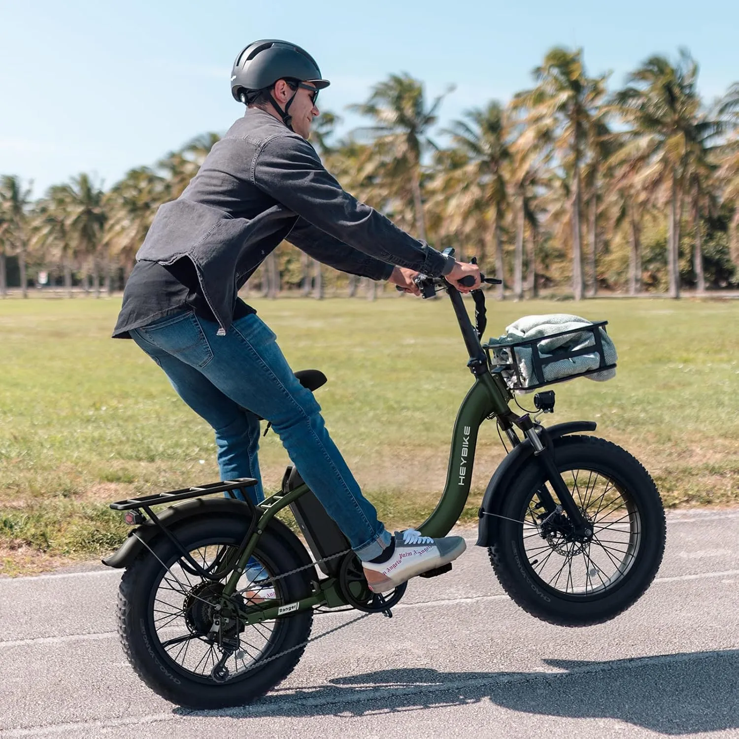Heybike Electric Bike for Adults Ranger 2.0 with Peak 1400W Peak Motor, [Up to 28MPH & 60 Miles] 20''×4.0" Fat Tire Ebike, 600Wh Removable Battery Adult Electric Bicycles