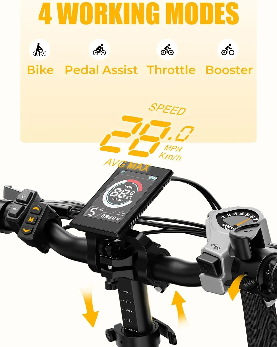 Heybike Electric Bike for Adults Ranger 2.0 with Peak 1400W Peak Motor, [Up to 28MPH & 60 Miles] 20''×4.0" Fat Tire Ebike, 600Wh Removable Battery Adult Electric Bicycles