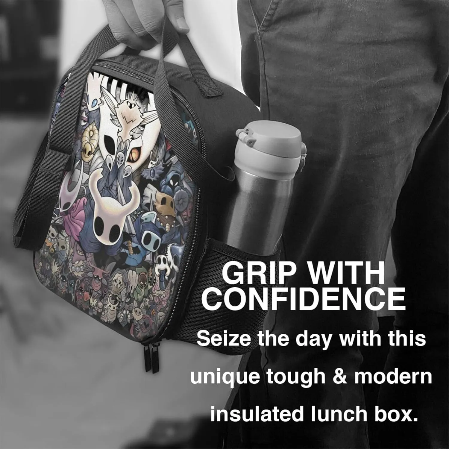 Hollow Knight Silksong Hot Game shopping bag, can be carried on one shoulder