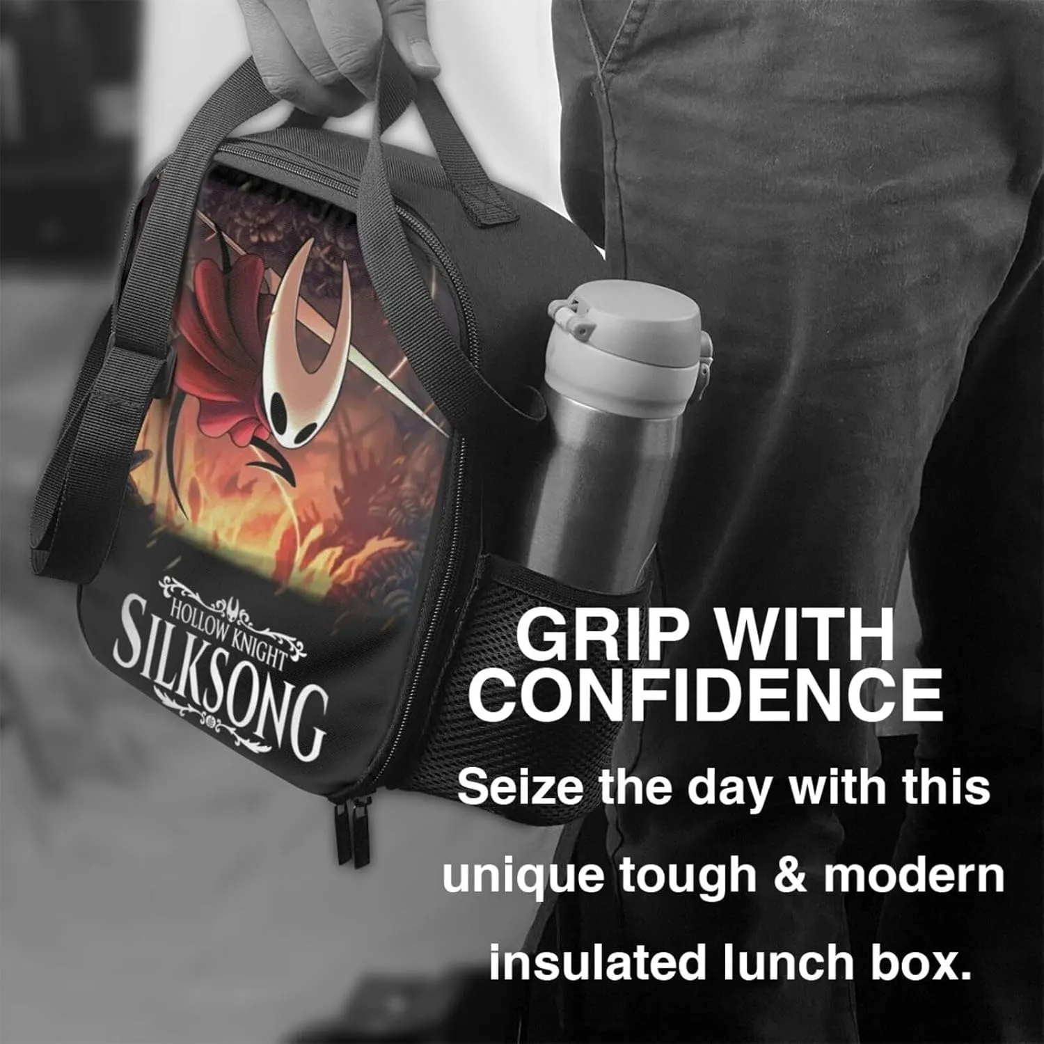 Hollow Knight Silksong Hot Game shopping bag, can be carried on one shoulder