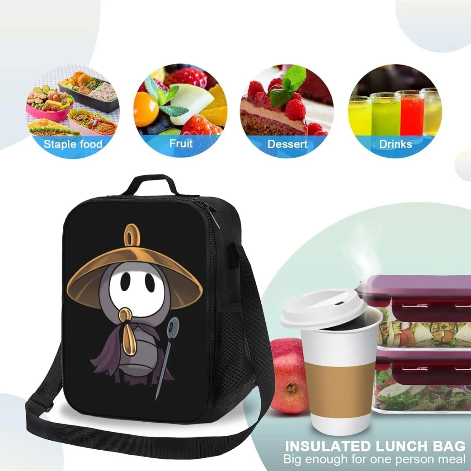 Hollow Knight Silksong Hot Game shopping bag, can be carried on one shoulder