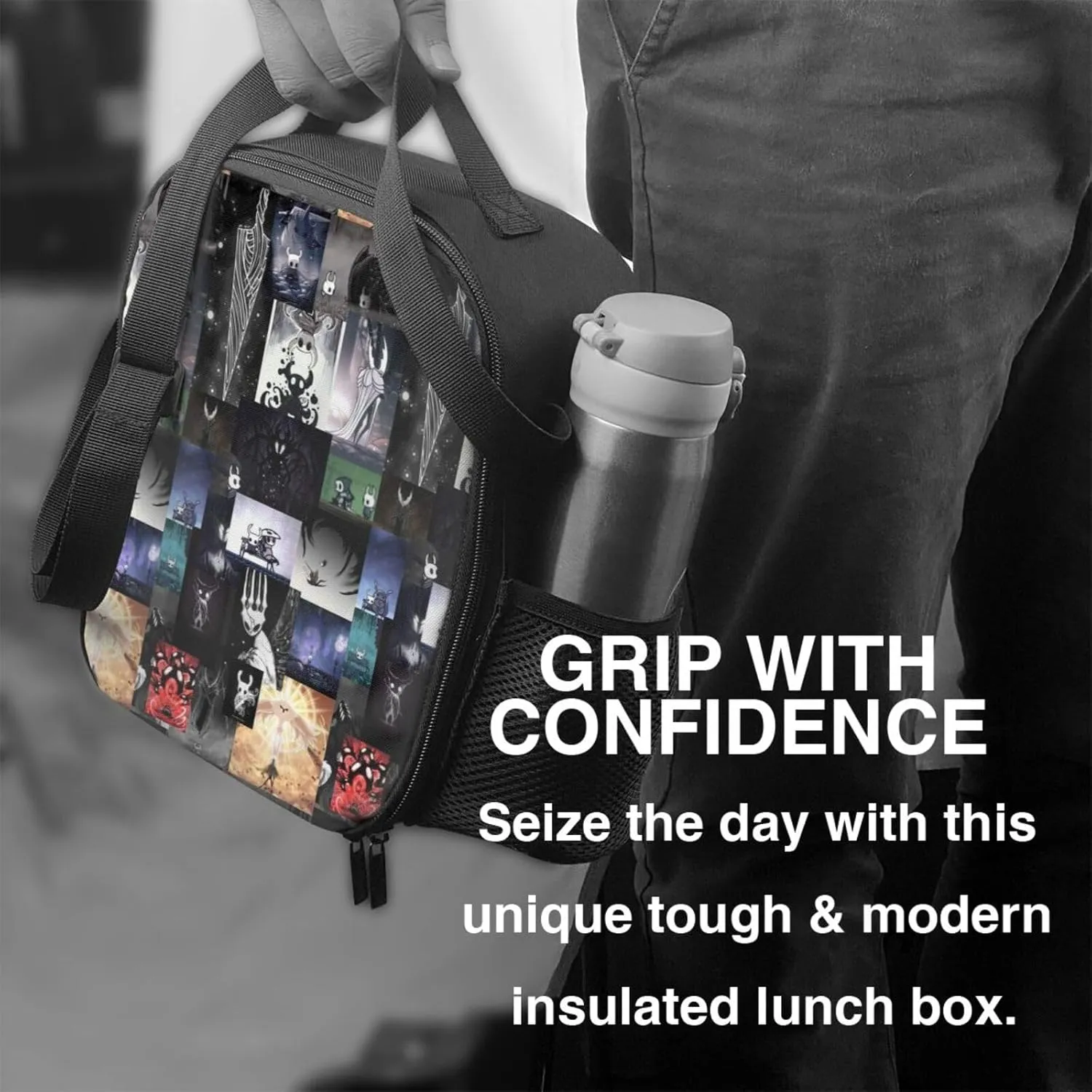 Hollow Knight Silksong Hot Game shopping bag, can be carried on one shoulder
