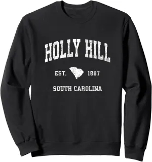 Holly Hill South Carolina SC Vintage Athletic Sports Design Sweatshirt