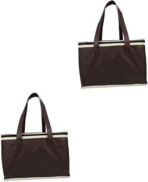 Homoyoyo Pcs Insulated Catering Bag Pizza Bag Insulated Food Warmer Large Capacity Easy to Clean Store, Coffee, 32X32X22CM