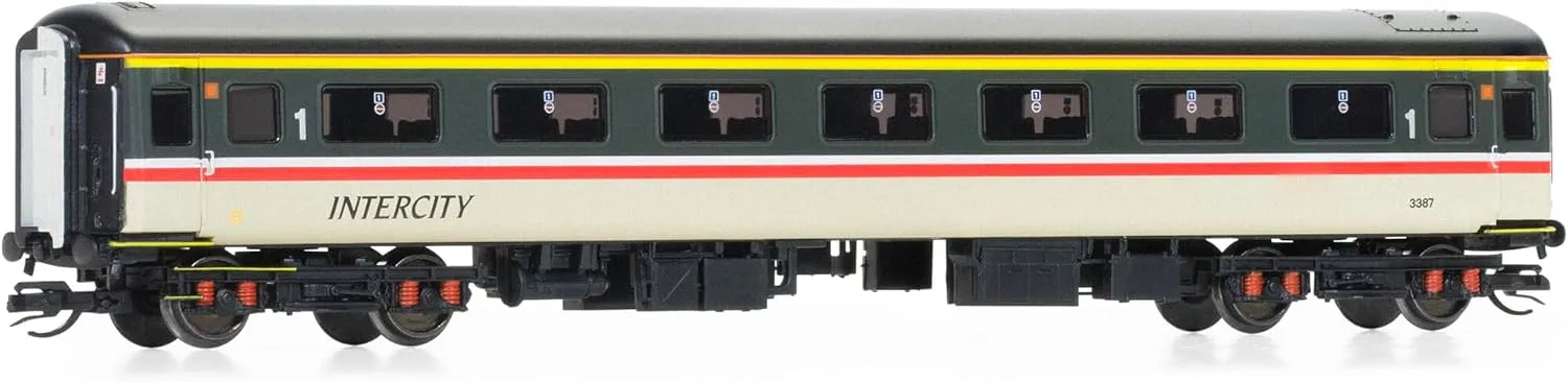 Hornby TT:120 TT4021 BR Intercity, Mk2F First Open, M3345-Era 8 Railway-Rolling Stock Coach Packs, Blue