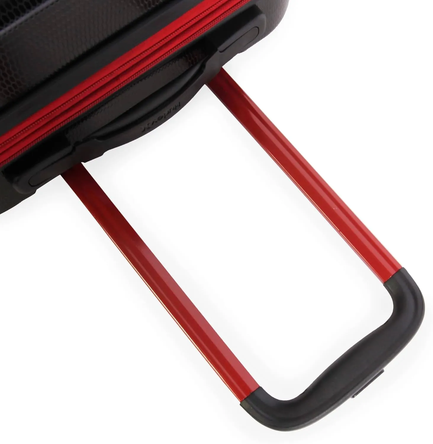 Hurley Looper Hardside Spinner Luggage, Black Red, Carry-On 21-Inch