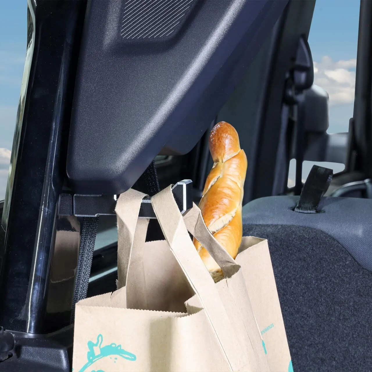 IAG I-Line Rear Trunk Grocery Bag Hook (T Shaped, 2 Pieces) for Ford Bronco 2021  2/4 Door (Not Sport)