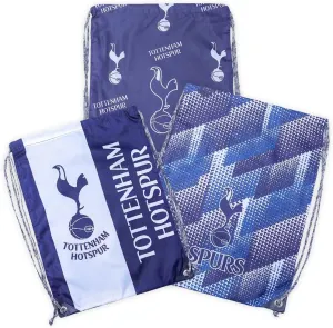 Icon Sports Official Licensed World Soccer Clubs Soccer Drawstring Cinch Bag Pack, Tottenham Hotspur FC Bundle