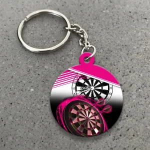 I'm Sexy And I Throw It Keychain For Darts Player (Pink)