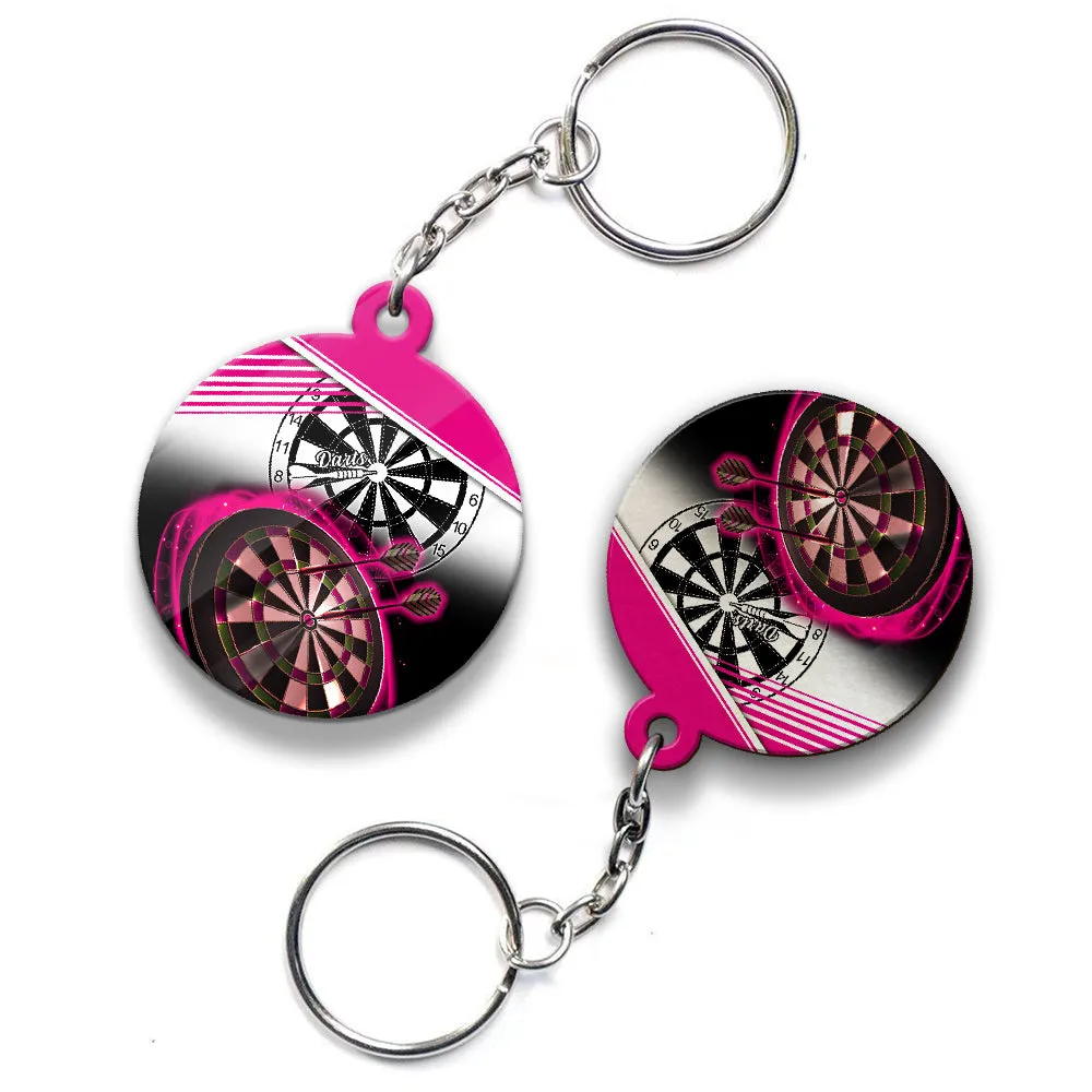 I'm Sexy And I Throw It Keychain For Darts Player (Pink)