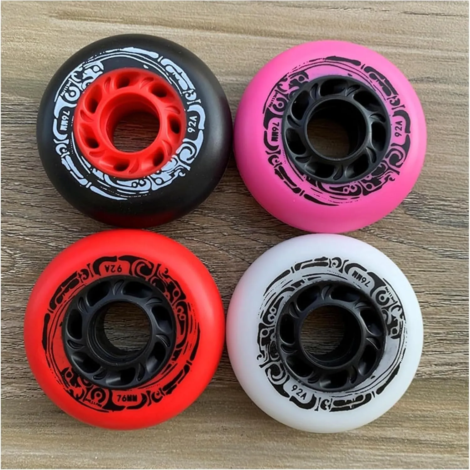 Inline Skate Wheels 92A 72Mm 76Mm 80Mm Outdoor Speed Skating Shoes Spare Wheel Use On Luggage Or Wheelchairs