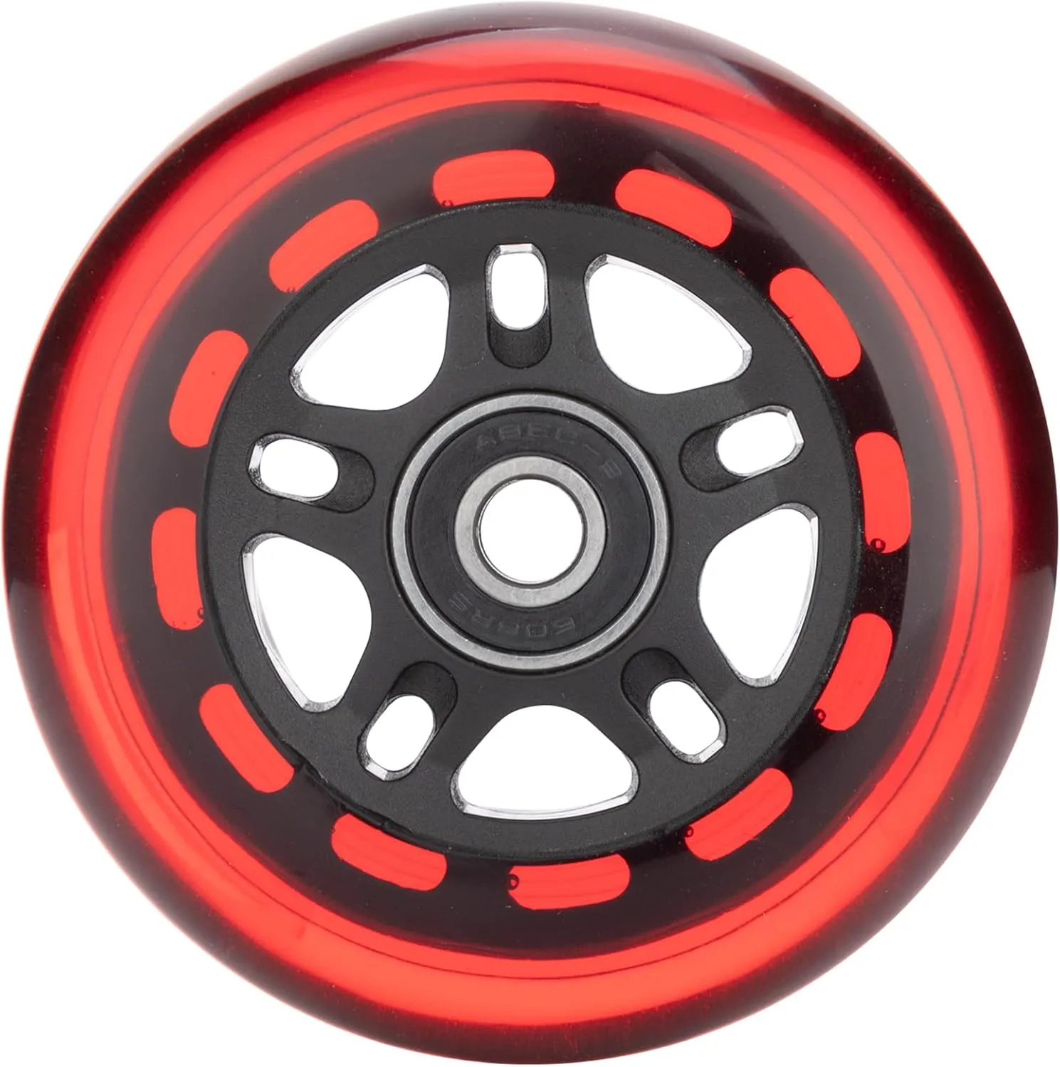 Inline Skate Wheels Outdoor & Indoor Inline Skate Replacement Wheels 85a Roller Hockey Wheels w/Bearings ABEC-9 & Floating Spacers, 64mm 70mm 72mm 76mm 80mm 84mm 90mm Dia, 8-Pack