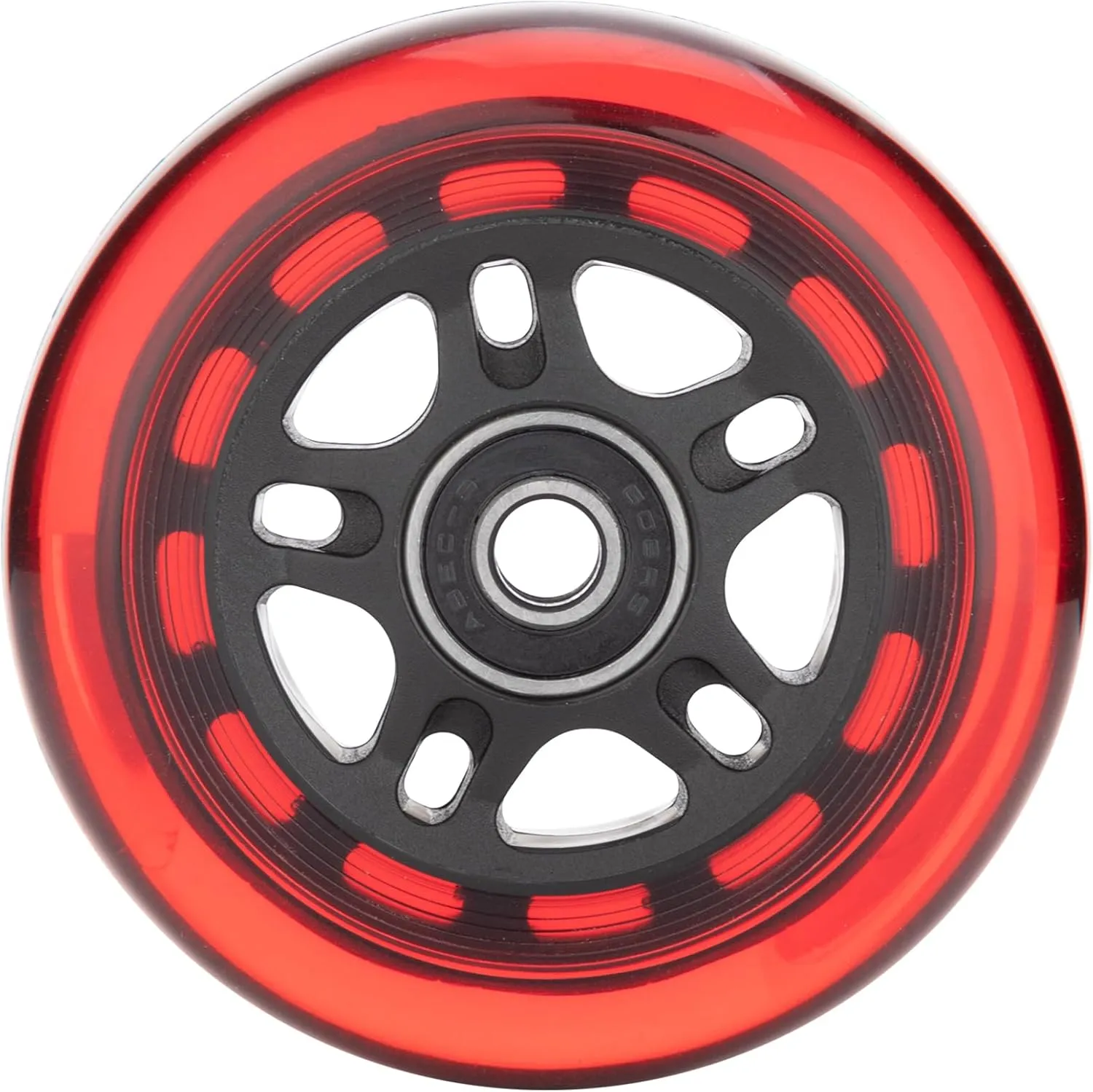 Inline Skate Wheels Outdoor & Indoor Inline Skate Replacement Wheels 85a Roller Hockey Wheels w/Bearings ABEC-9 & Floating Spacers, 64mm 70mm 72mm 76mm 80mm 84mm 90mm Dia, 8-Pack