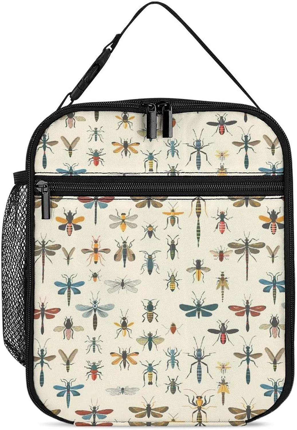 Insect Lunch Box Insulated Lunch Bag Lunch Tote Cooler Bag Handbag for Office Travel Picnic