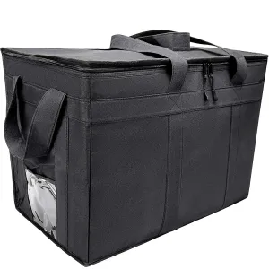 Insulated Delivery Grocery Bag Carrier, 23" X14" X15", Ideal for Uber Eats, Postmates, Doordash, Catering, and Grocery Shopping (XXXL)