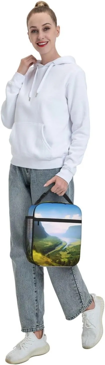 Insulated Lunch Bag Lunch box for Women Men Reusable Cooler Bag Valley Lunch Tote Bag for Work