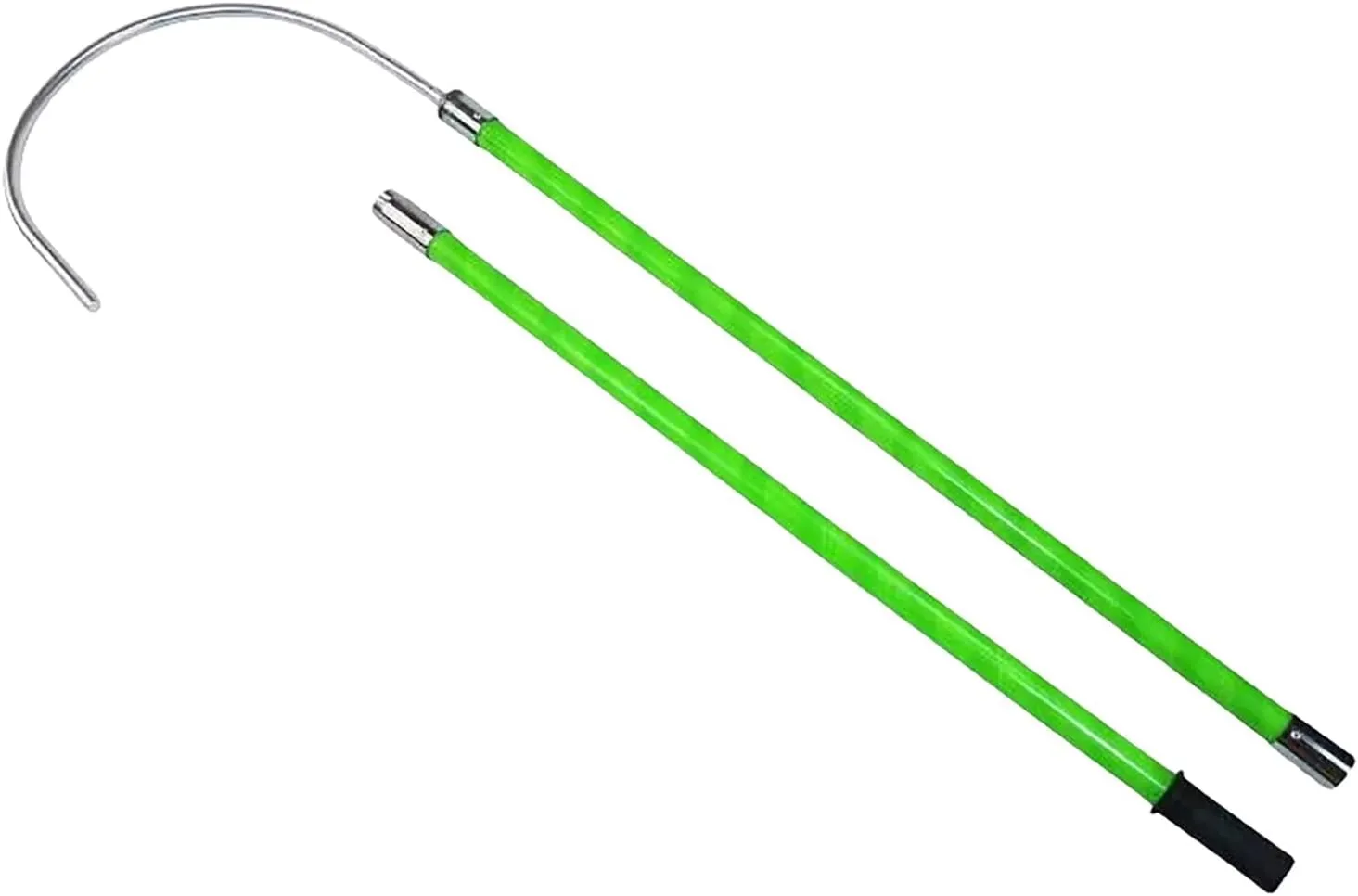 Insulated Rescue Hook with Extendable Fiberglass Pole - 10ft High Voltage Hot Stick for Electrical Safety, Anti-Shock Tool for Emergency Rescue & Live Line Maintenance(300cm/9.8ft)
