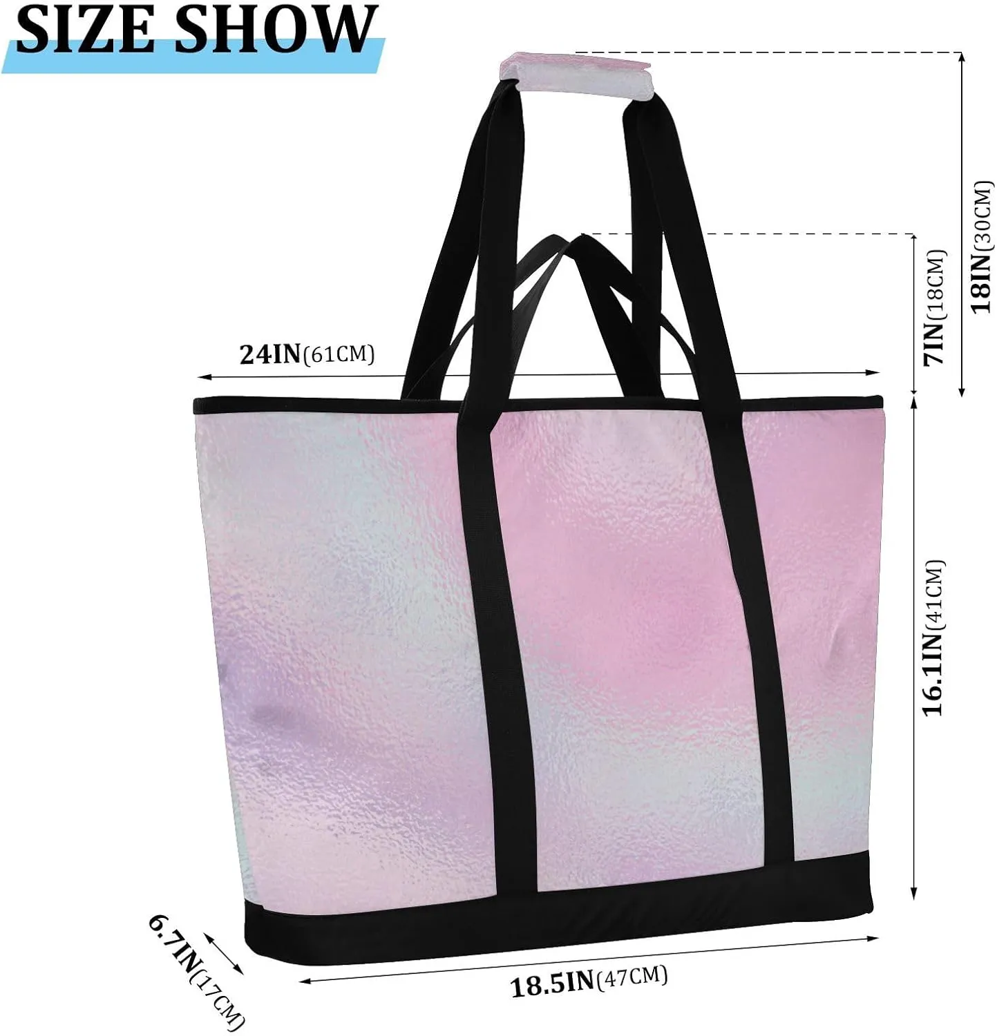 Insulated Soft Sided Cooler Bag Hot or Cold Carrier Portable Travel Cooler Personalized for Travel Picnics Delivery Blue Solid Color