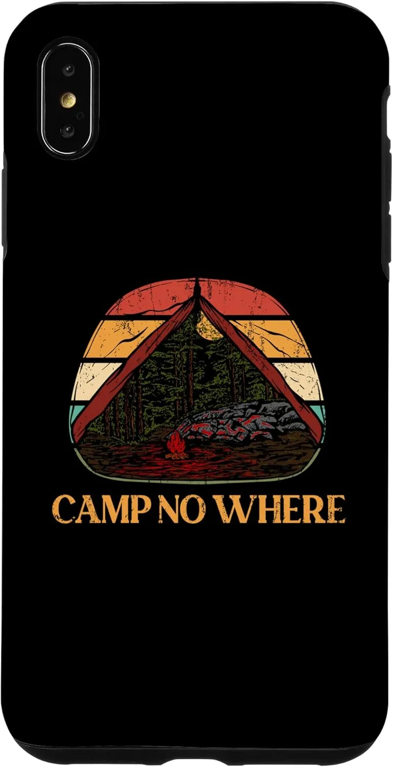 iPhone XS Max Camp No Where Outdoor Camping Nature Camper Mountain Forest Case