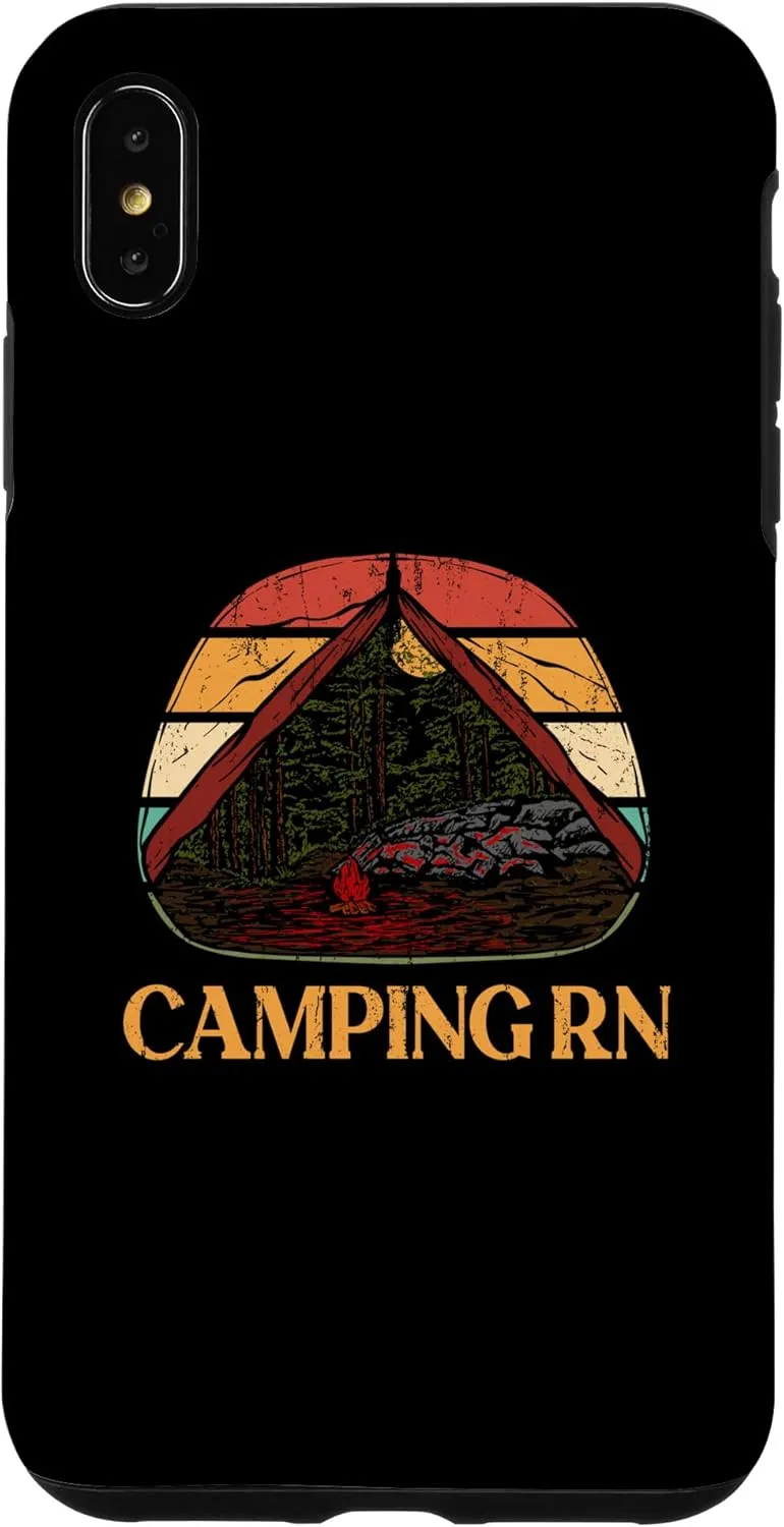 iPhone XS Max Camping RN Camper Forest Camp Jungle Vacation Wildlife Case