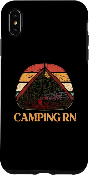 iPhone XS Max Camping RN Camper Forest Camp Jungle Vacation Wildlife Case