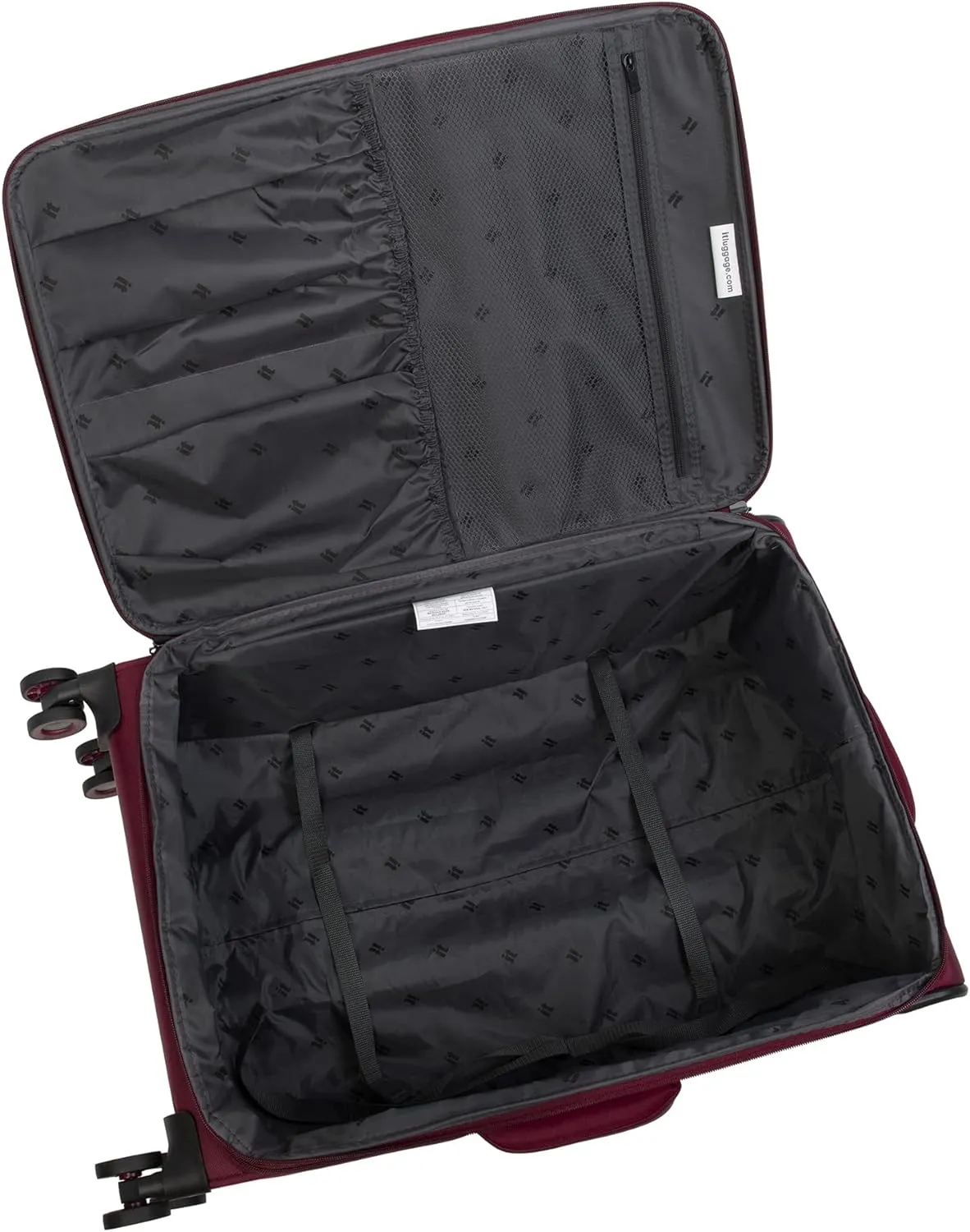 it luggage Precursor 3 Piece Softside Checked 8 Wheel Expandable Spinner, Dress Blues, 3 Pc Set