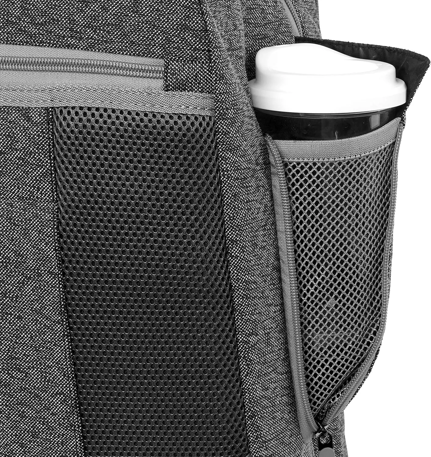 J WORLD NEW YORK Rover Carry-On Backpack w/Wheels. Rolling Laptop, Grey, One Size