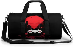 Japan Motorsport-Car Gym Bag Travel Duffel Bag Lightweight Carry On Weekender Bag Tote Bags for Women Men