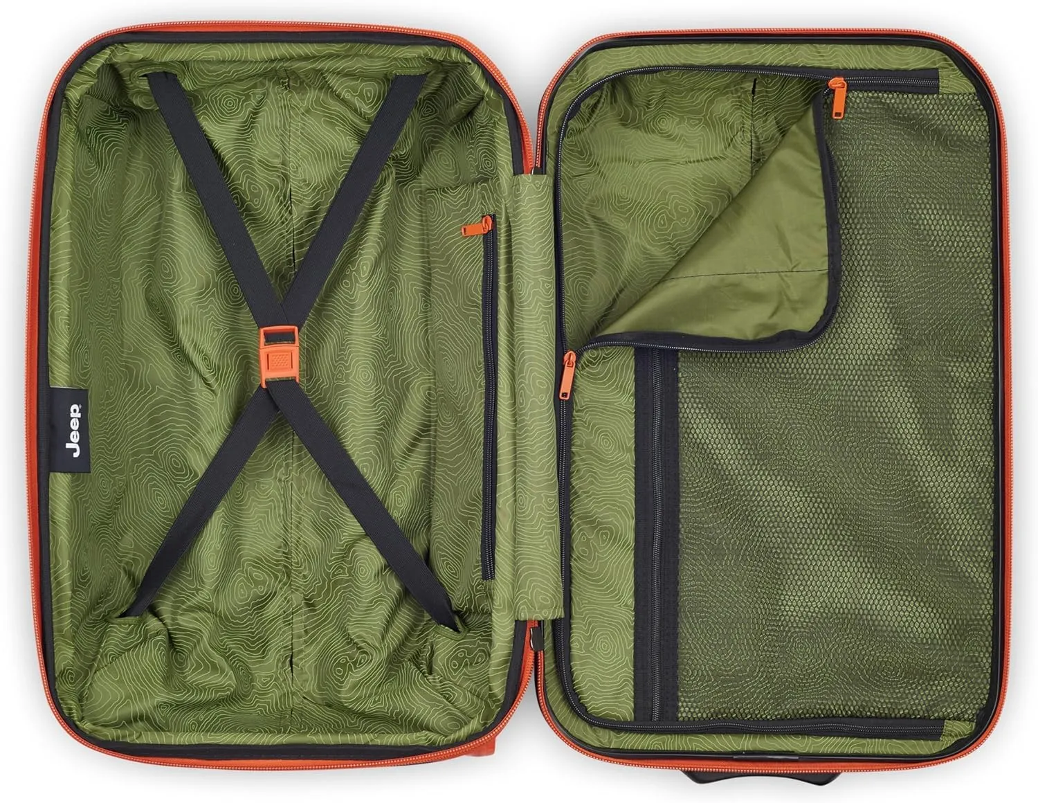 Jeep JH003B Hardside Expandable Luggage with Two Wheels