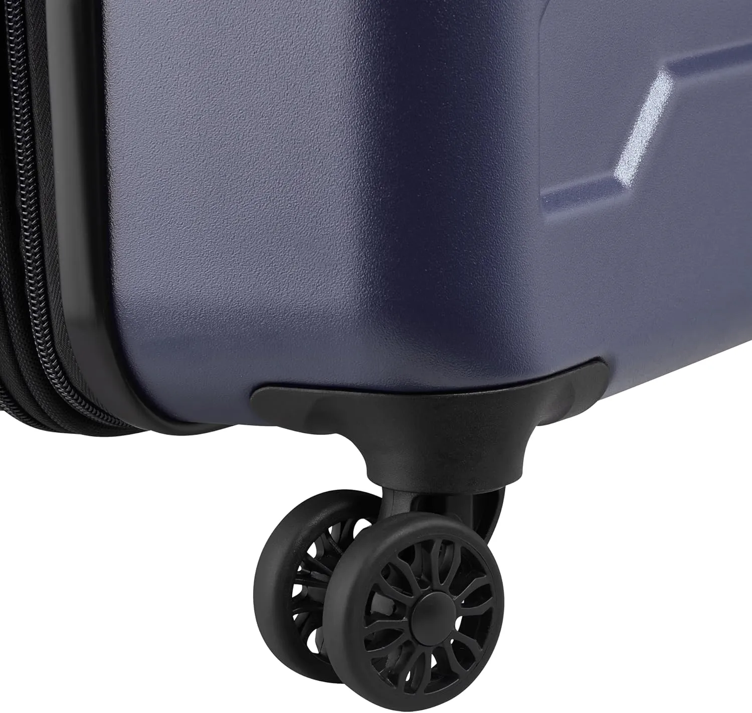 Jeep JH004C Hardside Expandable Luggage with Spinner Wheels, Peacoat Navy, Checked-Medium 24 Inch
