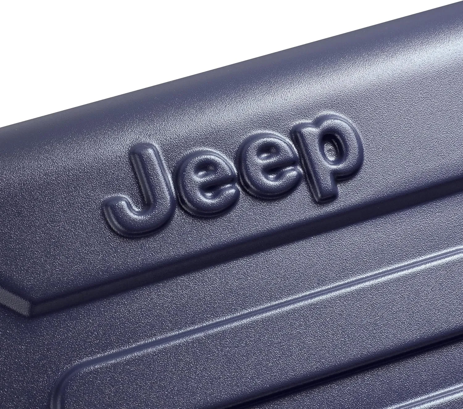 Jeep JH004C Hardside Expandable Luggage with Spinner Wheels, Peacoat Navy, Checked-Medium 24 Inch