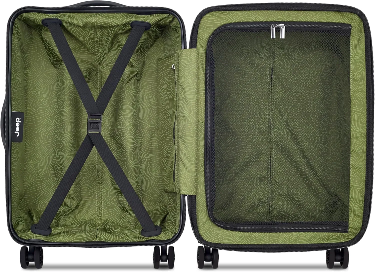 Jeep JH004C Hardside Expandable Luggage with Spinner Wheels