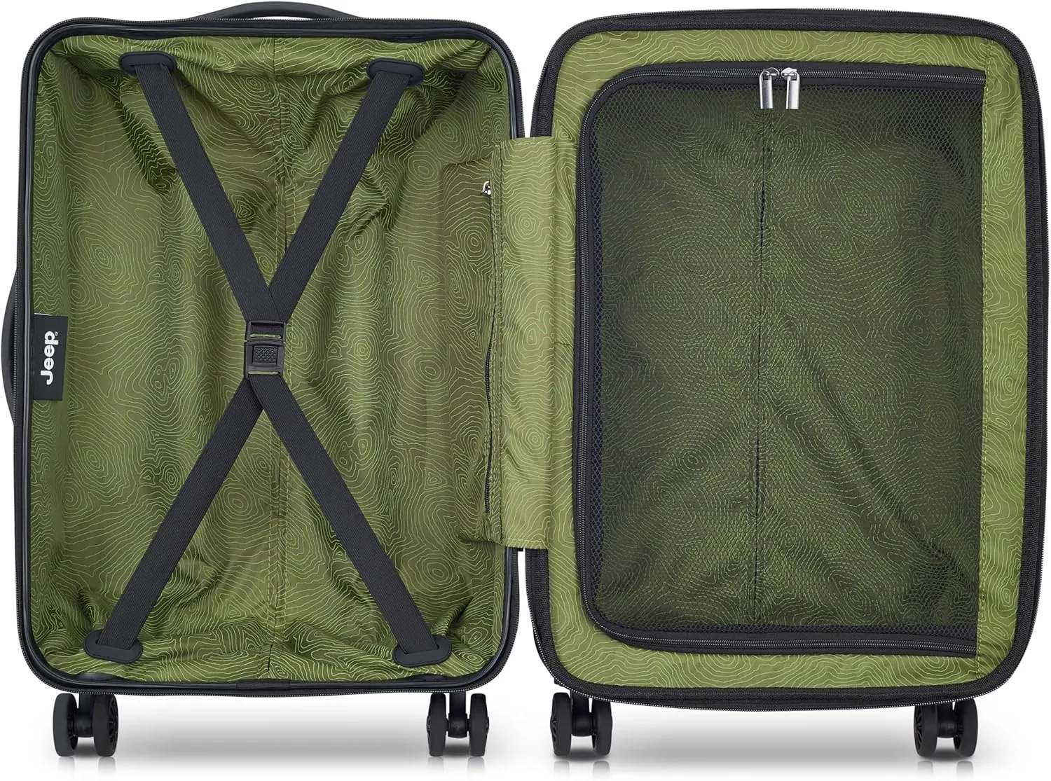 Jeep JH004C Hardside Expandable Luggage with Spinner Wheels