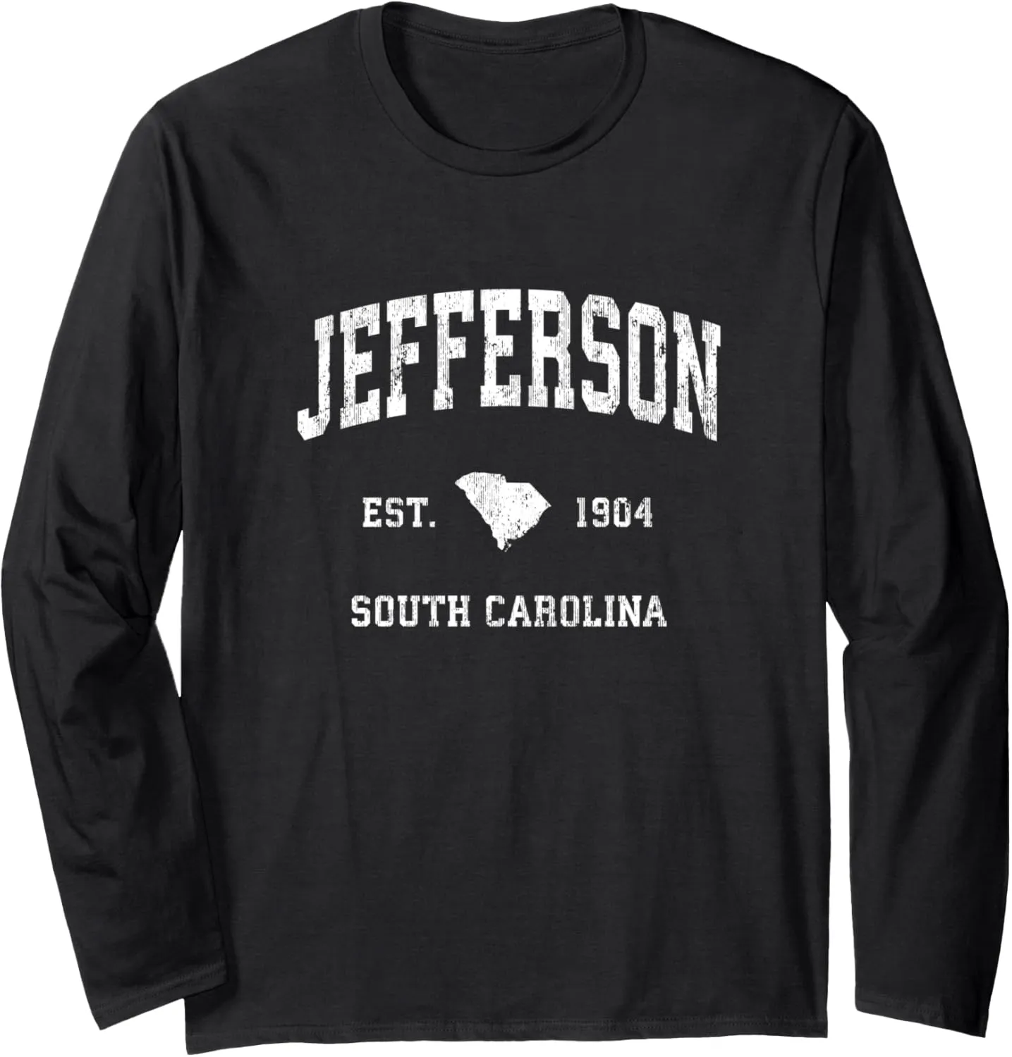 Jefferson South Carolina SC Vintage Athletic Sports Design Long Sleeve T-Shirt