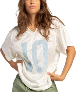 Jersey Shirts for Women Y2k Oversized Number Graphic V Neck Short Sleeve Jersey T-Shirt Blokecore Aesthetic Streetwear