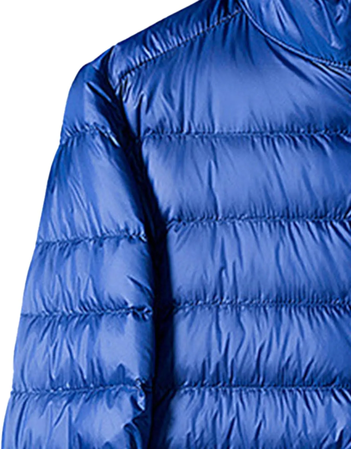 JEsilunmaMY Men's Thermal Sport Cropped Down Jacket Stand Collar Lightweight Packable Puffer Jacket Casual Warm Winter Coats