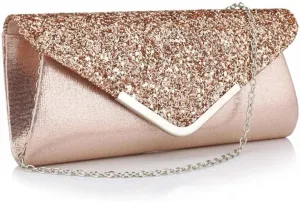 jessie Clutch Purse Evening Bag for Women Prom Glitter Sparkling Envelope Handbag for Wedding and Party