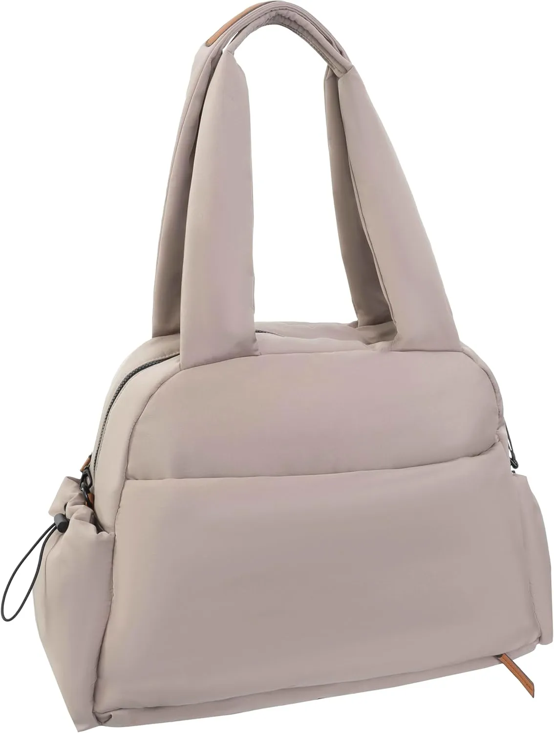 Joan & David 21 Inch Sport Nylon Duffle Bag with Detachable Pouch and TSA Approved Bottles (Taupe)