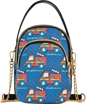 Joisal Cute Funny Fire Department Womens Purses Crossbody, Shoulder Bag Trendy Women's Crossbody Handbags