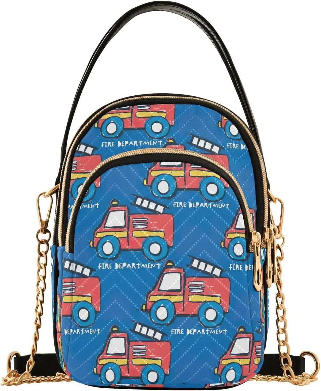 Joisal Cute Funny Fire Department Womens Purses Crossbody, Shoulder Bag Trendy Women's Crossbody Handbags