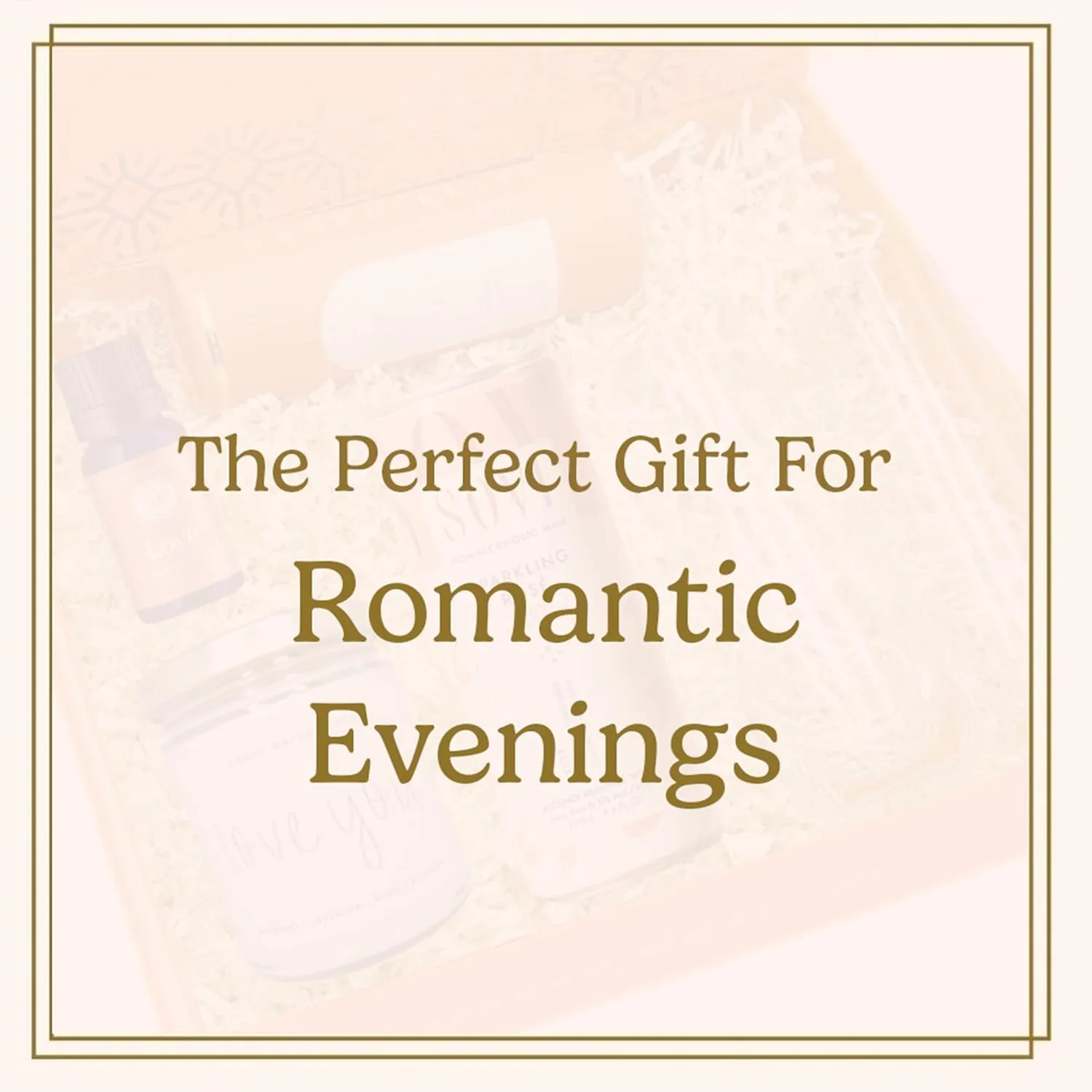 Joyful Co. Lovely Night In Gift Box for Couples - Includes Sparkling Rose, Shower Steamer, Essential Oil & More, Unique Luxury & Romantic Gift for Date Nights, Anniversaries & Special Moments