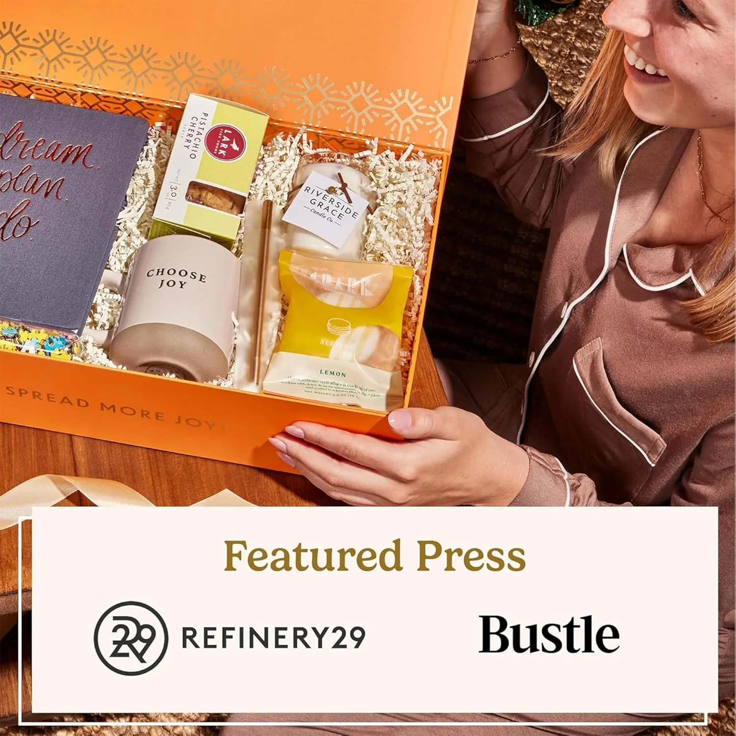 Joyful Co. Lovely Night In Gift Box for Couples - Includes Sparkling Rose, Shower Steamer, Essential Oil & More, Unique Luxury & Romantic Gift for Date Nights, Anniversaries & Special Moments