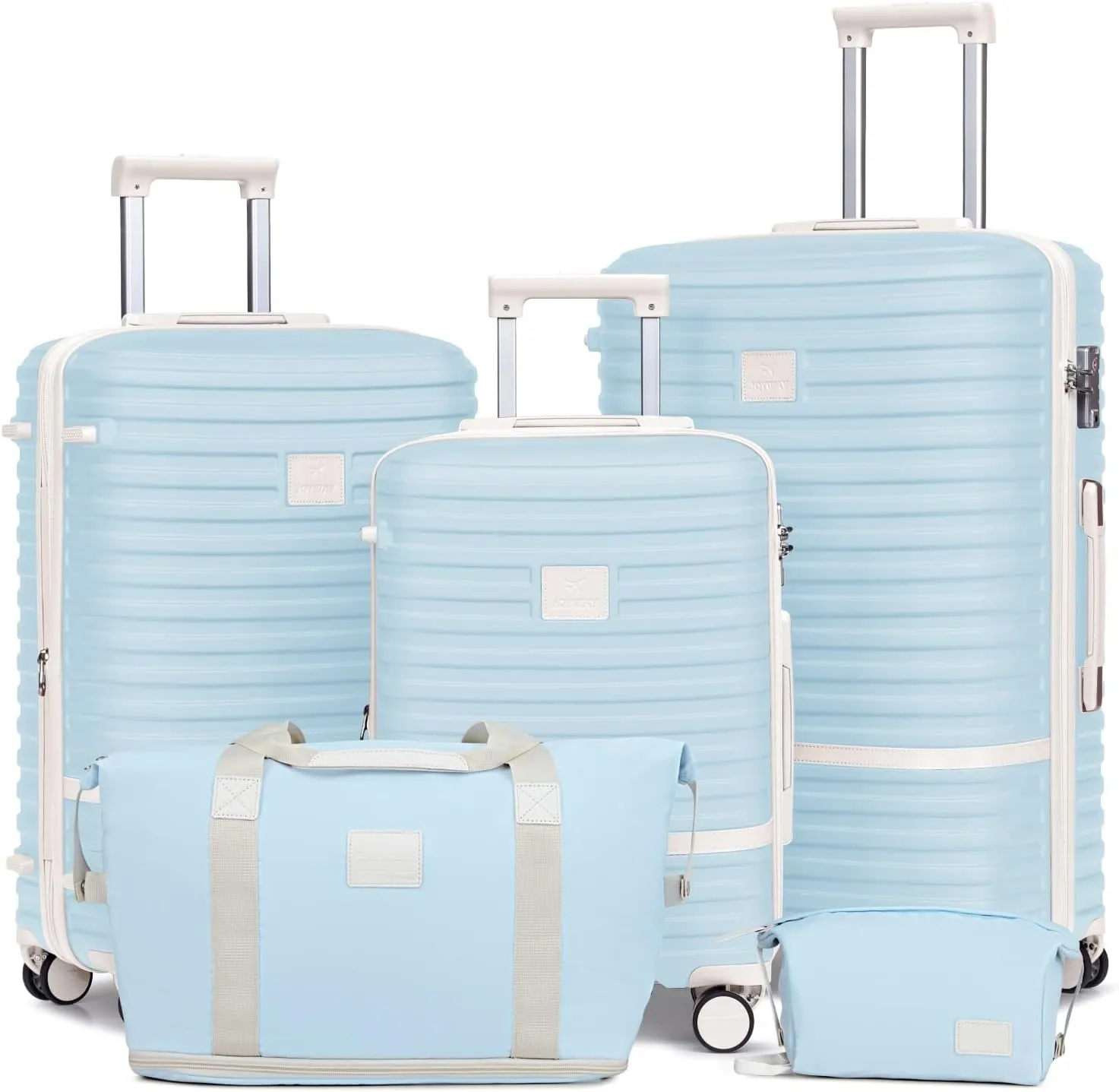 Joyway Expandable Luggage Sets 5 Piece, Hard Case Suitcase Set with Spinner Wheels, Hardshell Lightweight Travel Luggage with TSA Lock