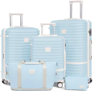 Joyway Expandable Luggage Sets 5 Piece, Hard Case Suitcase Set with Spinner Wheels, Hardshell Lightweight Travel Luggage with TSA Lock