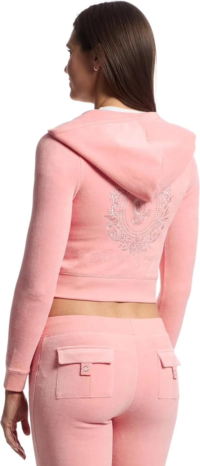 Juicy Couture Women's Heritage Cropped Track Jacket
