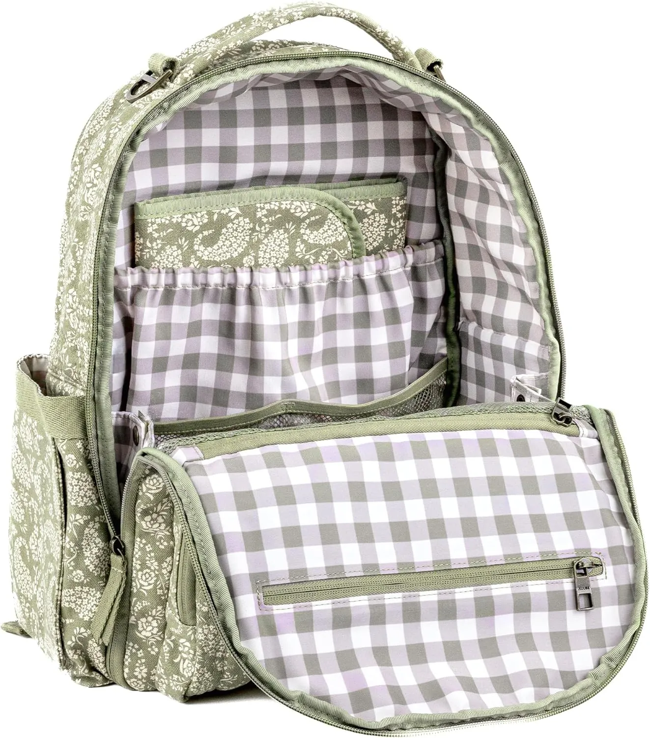 JuJuBe New Everyday Diaper Bag Backpack with Portable Changing Pad, Stroller Straps, Large Travel Backpack for Boy or Girl, Carrying Baby Bottles, Wipes, Diapers, Pacifiers, Black, Mother's Day Gift